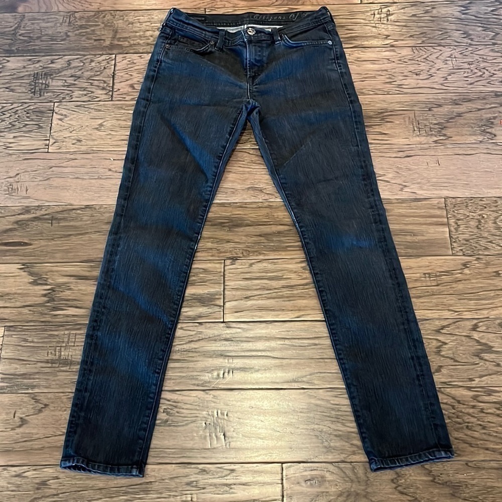 Citizens of Humanity Black Avedon Stretch Low Waist Skinny Leg Size 28